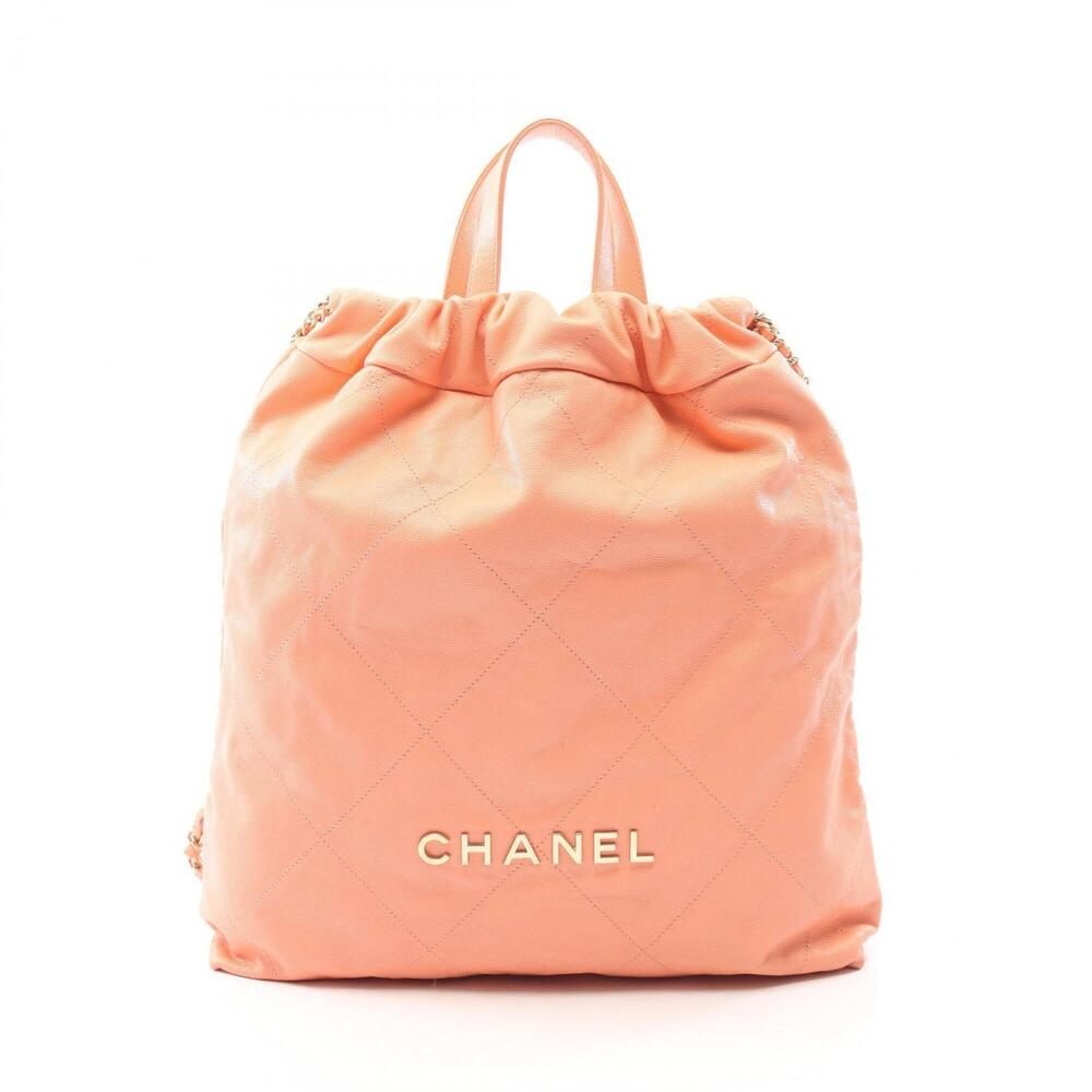 Chanel 22 Large Backpack/Handbag, Caviar Leather (Grained Calfskin), Women's,...